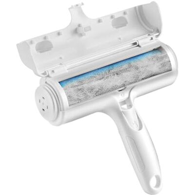 Wintem Spazzola per Cani Rimuovi Peli Riutilizzabile con Rullo in Nylon e Silicone, Contenitore Svuotabile Integrato, Impugnatura Ergonomica per Pulizia di Divani, Vestiti e Cucce Wintem Spazzola per Cani Rimuovi Peli Riutilizzabile con Rullo in Nylon e Silicone, Contenitore Svuotabile Integrato, Impugnatura Ergonomica per Pulizia di Divani, Vestiti e Cucce