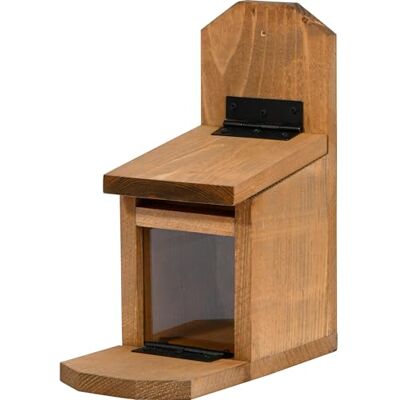 dobar ® Mangiatoia per scoiattolo con disco in vetro acrilico, 24 x 12 x 28 cm, marrone dobar ® Mangiatoia per scoiattolo con disco in vetro acrilico, 24 x 12 x 28 cm, marrone