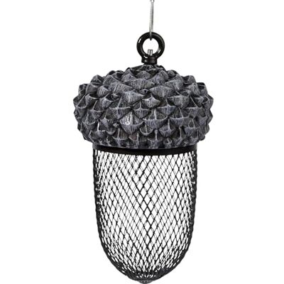 dobar ® Grande colonna di mangime in metallo per arachidi e semi di girasole, per uccelli selvatici in giardino o terrazza dobar ® Grande colonna di mangime in metallo per arachidi e semi di girasole, per uccelli selvatici in giardino o terrazza