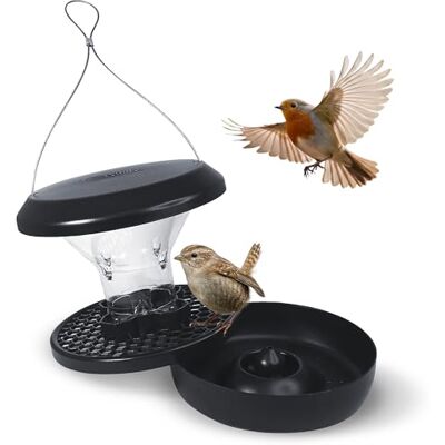 SWISSINNO Mangiatoia per uccelli SMART Birds "CHUR: con base in alluminio antierosione ELEVATA RESISTENZA AGLI SCOIATTOLI – Pressofuso in alluminio, Tetto in ASA e Contenitore SAN SWISSINNO Mangiatoia per uccelli SMART Birds "CHUR: con base in alluminio antierosione ELEVATA RESISTENZA AGLI SCOIATTOLI – Pressofuso in alluminio, Tetto in ASA e Contenitore SAN