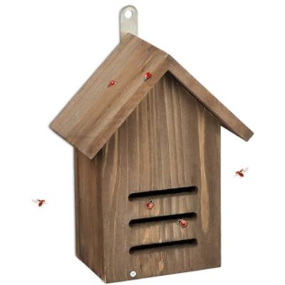 Relaxdays Casa Insetti - Rifugio in Legno per Coccinelle, 22x17x10 cm Relaxdays Casa Insetti - Rifugio in Legno per Coccinelle, 22x17x10 cm