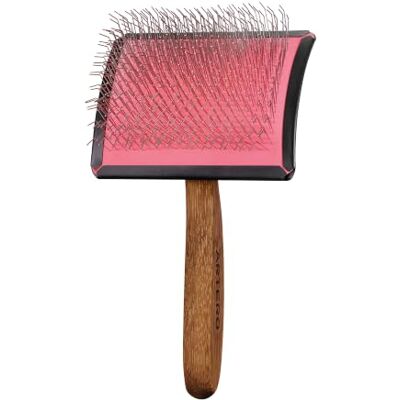 ARTERO Simba cardatore per cani e gatti curvo rosa punte 27 mm taglia L Spazzola slicker semi-flessibile, per pelo denso e lungo, doppio mantello, uso professionale in toelettatura ARTERO Simba cardatore per cani e gatti curvo rosa punte 27 mm taglia L Spazzola slicker semi-flessibile, per pelo denso e lungo, doppio mantello, uso professionale in toelettatura