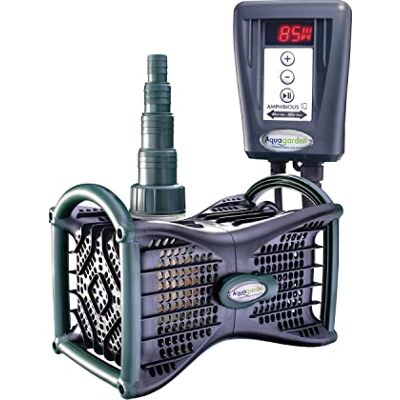 Aquagarden Energy Saver 6000-12000 Pompa dell'acqua digitale ad alta efficienza energetica con protezione del motore, protezione contro il funzionamento a secco e Soft Start per laghetti fino a Aquagarden Energy Saver 6000-12000 Pompa dell'acqua digitale ad alta efficienza energetica con protezione del motore, protezione contro il funzionamento a secco e Soft Start per laghetti fino a