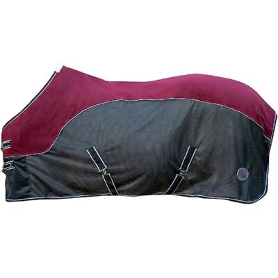 HKM Comfort Telo coprimozzo con pile Rosso Scuro/Nero 115 HKM Comfort Telo coprimozzo con pile Rosso Scuro/Nero 115