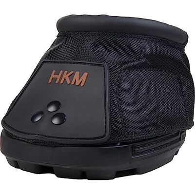 HKM Scarponi da cavallo per cavalli, con suola antiscivolo e morbida imbottitura, extra assorbenti e resistenti, colore: nero, taglia: 1 HKM Scarponi da cavallo per cavalli, con suola antiscivolo e morbida imbottitura, extra assorbenti e resistenti, colore: nero, taglia: 1