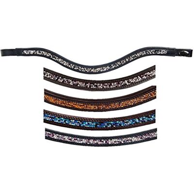 HKM Amanda Fascia tergisudore per pony, colore: nero/blu navy HKM Amanda Fascia tergisudore per pony, colore: nero/blu navy