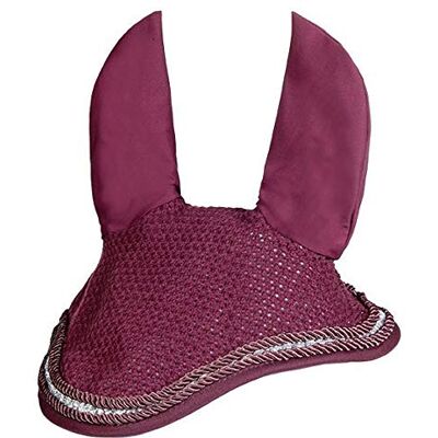 HKM Cappuccio antimosche- Cappuccio antimosche bordeaux pony HKM Cappuccio antimosche- Cappuccio antimosche bordeaux pony