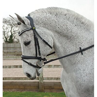Rhinegold Briglia Anatomica per Pony, Colore: Nero Rhinegold Briglia Anatomica per Pony, Colore: Nero