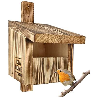 IDEA HOME LEVIATAN Turdus Nido per uccelli a forma di pettirosso, avvitato, per uccelli, mezza cavità per la coda di rosso, resistente alle intemperie, Pronto all'uso, non richiede montaggio IDEA HOME LEVIATAN Turdus Nido per uccelli a forma di pettirosso, avvitato, per uccelli, mezza cavità per la coda di rosso, resistente alle intemperie, Pronto all'uso, non richiede montaggio