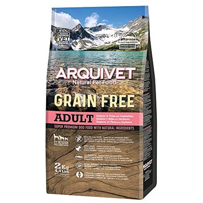 Arquivet GRAIN FREE Crocchette per cani adulti Salmone e tonno 2 kg Arquivet GRAIN FREE Crocchette per cani adulti Salmone e tonno 2 kg