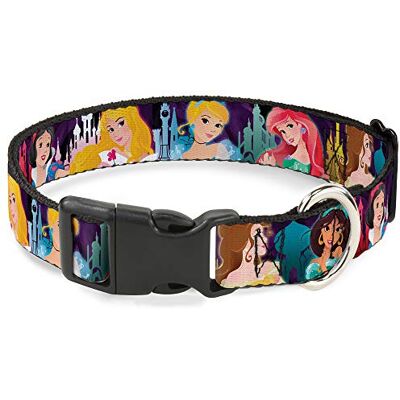 Buckle-Down Buckle Down Disney Princess Poses/Castle Silhouettes, 700146030298, Collare per cani, L Fits 15-26 Inch (1.0 Inch WIDE), Multicolore Buckle-Down Buckle Down Disney Princess Poses/Castle Silhouettes, 700146030298, Collare per cani, L Fits 15-26 Inch (1.0 Inch WIDE), Multicolore