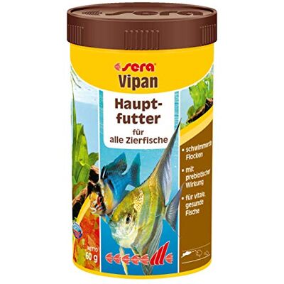 Sera VIPAN 250 ml CIBO IN SCAGLIE PER PESCI ACQUARIO Sera VIPAN 250 ml CIBO IN SCAGLIE PER PESCI ACQUARIO