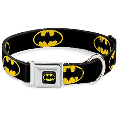 Collare per cani resistente con fibbia in metallo - Logo BATMAN - Taglia L Collare per cani resistente con fibbia in metallo - Logo BATMAN - Taglia L