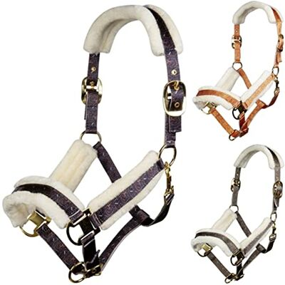 HKM Allure Cavezza Marrone Scuro Pony HKM Allure Cavezza Marrone Scuro Pony