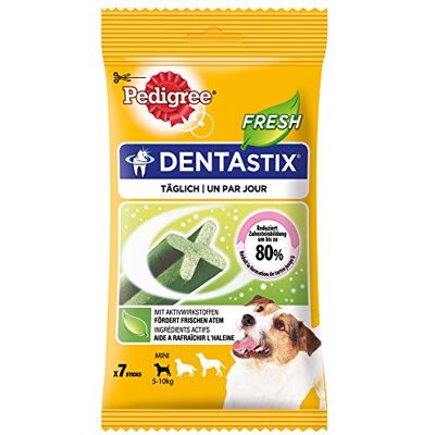 Pedigree Dentastix Récompenses friandises fresh pour petits chiens Pour les chiens 110g (x1) Pedigree Dentastix Récompenses friandises fresh pour petits chiens Pour les chiens 110g (x1)