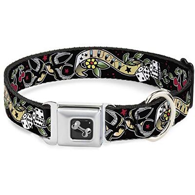 Buckle-Down Fibbia Verso Il Basso collari per Animali Domestici, Acciaio Legato di Poliestere, Multicolore, 1" Wide Fits 15-26" Neck Large Buckle-Down Fibbia Verso Il Basso collari per Animali Domestici, Acciaio Legato di Poliestere, Multicolore, 1" Wide Fits 15-26" Neck Large
