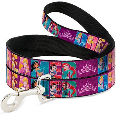 Buckle-Down Buckle Down DL-6FT-WDY280-N Guinzaglio per Animali Domestici-Disney Dreamer 7-Sparkling Princesses/Tiara Viola/Bianco, 6' L-1/2 W Buckle-Down Buckle Down DL-6FT-WDY280-N Guinzaglio per Animali Domestici-Disney Dreamer 7-Sparkling Princesses/Tiara Viola/Bianco, 6' L-1/2 W