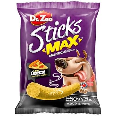 DRZOO DR Zoo Cane Sticks Max Chorizo 12X50GR DRZOO DR Zoo Cane Sticks Max Chorizo 12X50GR