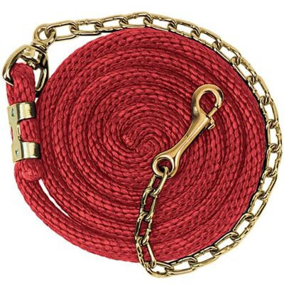 Weaver Leather Poly Lead Rope con Ottone Placcato Catena Girevole, Navy/Blu/Turchese, 5/20,3 cm X8 '15,2 cm, Red Weaver Leather Poly Lead Rope con Ottone Placcato Catena Girevole, Navy/Blu/Turchese, 5/20,3 cm X8 '15,2 cm, Red