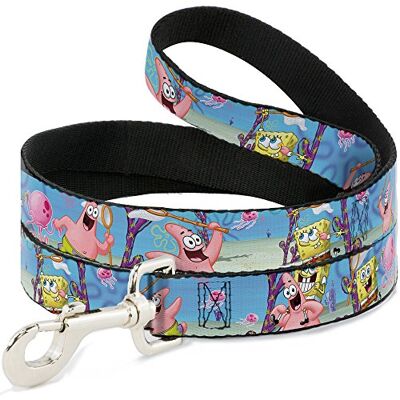 Buckle-Down Buckle Down Guinzaglio per Animali Domestici, Motivo: Spongebob & Patrick Starfish Jellyfishing Scenes, 1,8 m 1/2 Buckle-Down Buckle Down Guinzaglio per Animali Domestici, Motivo: Spongebob & Patrick Starfish Jellyfishing Scenes, 1,8 m 1/2
