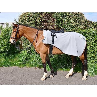 Rhinegold Embroidered Ride-ON rug Navy or Grey Pony, COB, Full, Extra Full Rhinegold Embroidered Ride-ON rug Navy or Grey Pony, COB, Full, Extra Full