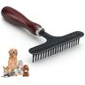 TOPBELIEF Grooming Rake Pettine Per Cani, Spazzole Peli Massaggio Professionale Per Animali, Pettine A Rastrello Per Cani, Autopulente Toelettatura Pettine Gatti E Cane, Spazzola per Evitare Nodi e Peli Opachi