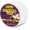 ATack Nastro adesivo anti-graffio, senza residui e rimovibile, trasparente, 6,5 cm x 20 m, deterrente per gattini e graffi, nastro di prevenzione e protezione per divano in pelle, mobili, porte