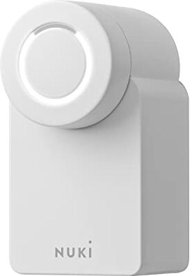 NUKI Smart Lock 3.0, serratura smart per la porta di casa, serratura elettronica con Door Sensor facile da installare, prodotto certificato AV Test, bianco