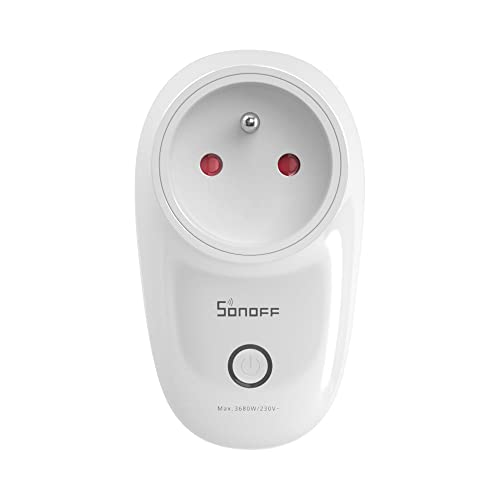 Sonoff Presa collegata Zigbee,  S26R2ZBTPE Presa intelligente, compatibile con Alexa, Google Home, 16A Prese di corrente con controllo vocale, controllo remoto e programma di tempo tramite eWeLink APP