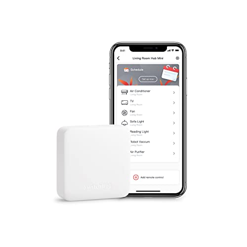 SwitchBot Hub Mini Smart Remote Dispositivo IR, collegamento a Wi-Fi, controllo del condizionatore d'aria, compatibile con Alexa, Google Home, HomePod, IFTTT (White)…