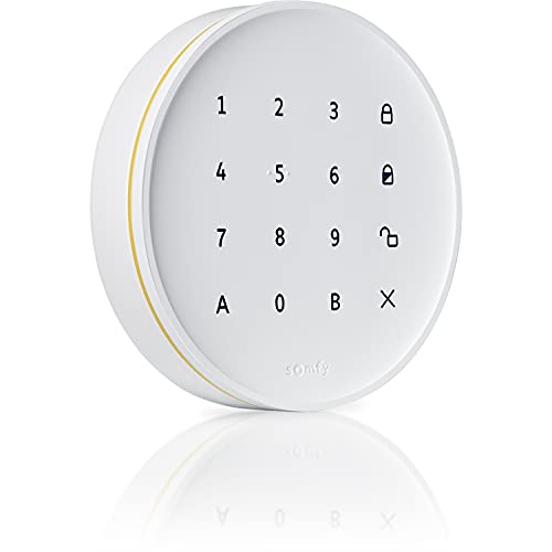 somfy Tastiera Interna per Sistema di Allarme Home Alarm Advanced, Autoprotezione, Design Semplice e Sottile, Bianco