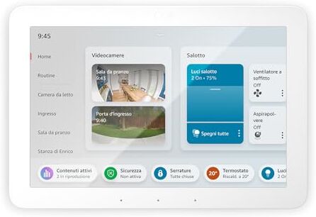 Amazon Ti presentiamo Echo Hub   Pannello di controllo per la Casa Intelligente con Alexa e schermo da 8”, compatibile con migliaia di dispositivi