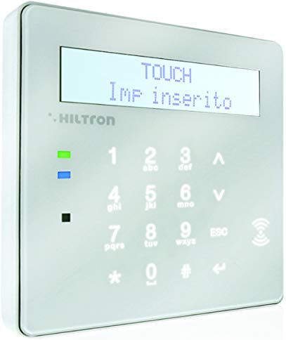 Hiltron CONSOLLE Touch con Lettore di PROSSIMITA' per Serie DX PROTEC4GSM-PROTEC8GSM (Bianca)