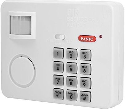 Zerone 105DB Password Wireless Home Security Tastiera di Emergenza Sirena Allarme, Allarme 105 ° PIR Sensore di Movimento Rilevatori Porta Finestra Sistema di Sicurezza Domestica