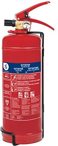 Smartwares Estintore Tipo di Fuoco ABC, Rosso, 2 kg (a polvere)