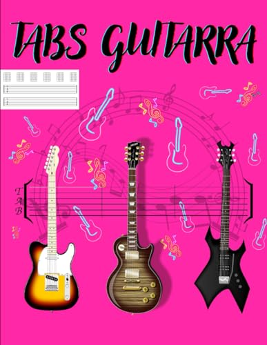 Genius TABS GUITARRA: Cuaderno De Tablaturas En Blanco Para Guitarra   Contiene 120 Páginas Con 7 Tablaturas Por Página Y 8,5 x 11" Pulgadas