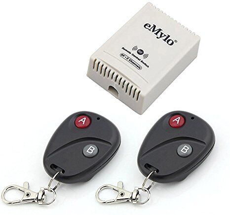 eMylo DC 6V 2 canali Smart Wireless Remote Control Switch Modulo relè RF Domotica Switch fai da te Trasmettitore 433Mhz RF con ricevitore Interruttore di apprendimento