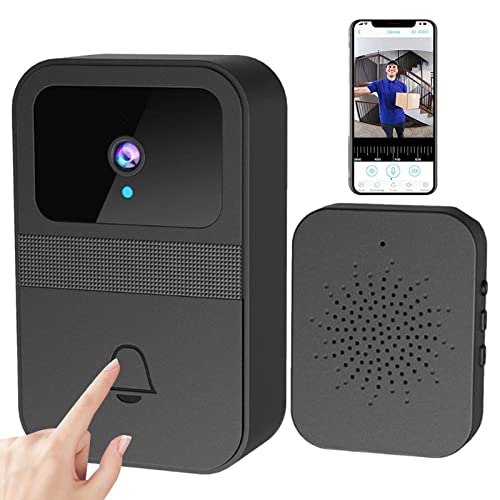 Yatlouba Telecamera per campanello Campanelli visivi wireless per case   HD Wifi Campanello per porta 'appartamento Sicurezza per la casa Condivisione 'app per la visione notturna Acquisizione