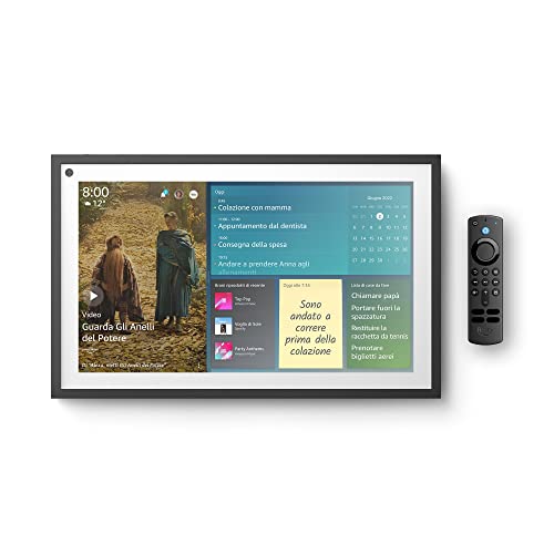Amazon Echo Show 15 + Telecomando   Schermo intelligente Full HD da 15,6” con Alexa e Fire TV integrata