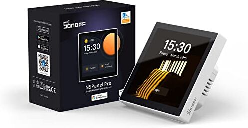 SONOFF NSPanel Pro Pannello di controllo Smart Home, hub Zigbee 3.0 integrato, termostato wireless, controllo app, scena intelligente, chiamata interfono (Bianco)