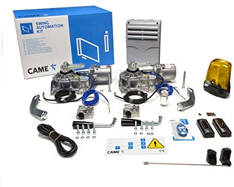 Came KIT FROG INTERRATO PER CANCELLI A BATTENTE FINO A 3,5 METRI E 400 KG PER ANTA, IDEALE PER UN UTILIZZO RESIDENZIALE, SISTEMA AC 230 V, COLORE GRIGIO