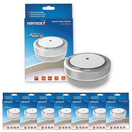 Nemaxx 8 x  – Mini rilevatore di fumo – sensibili,