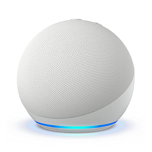 Amazon Echo Dot (5ª generazione, modello 2022)   Altoparlante intelligente Wi-Fi e Bluetooth, suono più potente e dinamico, con Alexa   Bianco ghiaccio