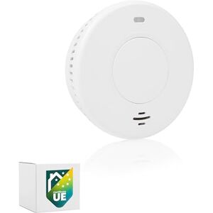 Smartwares Rivelatore di fumo Etichetta Q Batteria sigillata da 10 anni Sensore ottico Indicatori luminosi Pulsante di test Funzione silenziosa Smartwares Rivelatore di fumo Etichetta Q Batteria sigillata da 10 anni Sensore ottico Indicatori luminosi Pulsante di test Funzione silenziosa