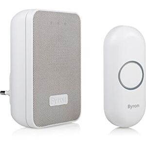 Kit campanello wireless Byron - Grigio, Bianco - Tipo di campanello Kit campanello wireless Byron - Grigio, Bianco - Tipo di campanello