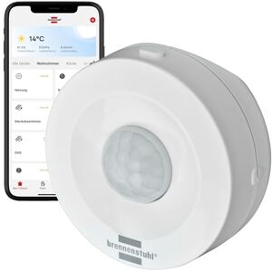 Brennenstuhl Connect Zigbee Sensore di movimento intelligente BM CZ 01, funzione di allarme e luce, notifica sul telefono, per interni, Smart Home, app gratuita Brennenstuhl Connect Zigbee Sensore di movimento intelligente BM CZ 01, funzione di allarme e luce, notifica sul telefono, per interni, Smart Home, app gratuita