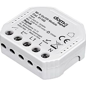 Beghelli Dom-e Interruttore WiFi, Modulo Attuatore Wireless On-Off, Rele, Controllo vocale, App per Luci da Smartphone, Compatibile con Alexa e Google Assistant Colore: Bianco Beghelli Dom-e Interruttore WiFi, Modulo Attuatore Wireless On-Off, Rele, Controllo vocale, App per Luci da Smartphone, Compatibile con Alexa e Google Assistant Colore: Bianco
