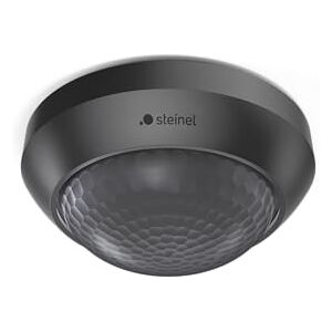 Steinel , rilevatore di movimento , 2000 W di carico, sensore PIR a 360°, raggio d'azione fino a 12 m, adatto a LED, montaggio a soffitto, 2000 W, 240 V, Nero, 006525 2000W, 240V Steinel , rilevatore di movimento , 2000 W di carico, sensore PIR a 360°, raggio d'azione fino a 12 m, adatto a LED, montaggio a soffitto, 2000 W, 240 V, Nero, 006525 2000W, 240V