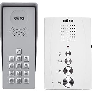 EURA Citofono Adp-38A3 Entra bianco, vivavoce, serratura a combinazione, 4 fili EURA Citofono Adp-38A3 Entra bianco, vivavoce, serratura a combinazione, 4 fili