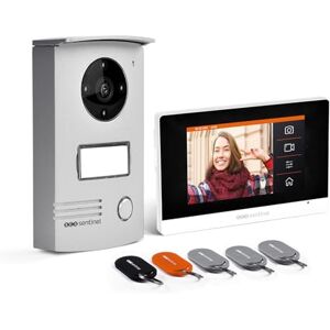 SCS Sentinel Videocitofono a 2 fili con touch screen da 4,3" Videocitofono, campanello, staffa da parete, adattatore, viti e fissaggi VisioDoor 4.3+ RFID SCS Sentinel Videocitofono a 2 fili con touch screen da 4,3" Videocitofono, campanello, staffa da parete, adattatore, viti e fissaggi VisioDoor 4.3+ RFID